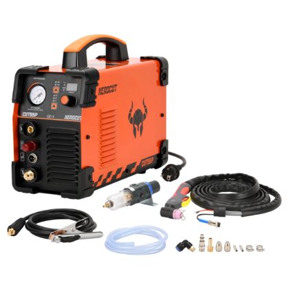 Herocut CUT55P Plasma Cutter, Non-Touch Pilot Arc 50Amp IGBT Inverter Metal Plasma Cutting Machine, Max Cutting Thickness 16mm